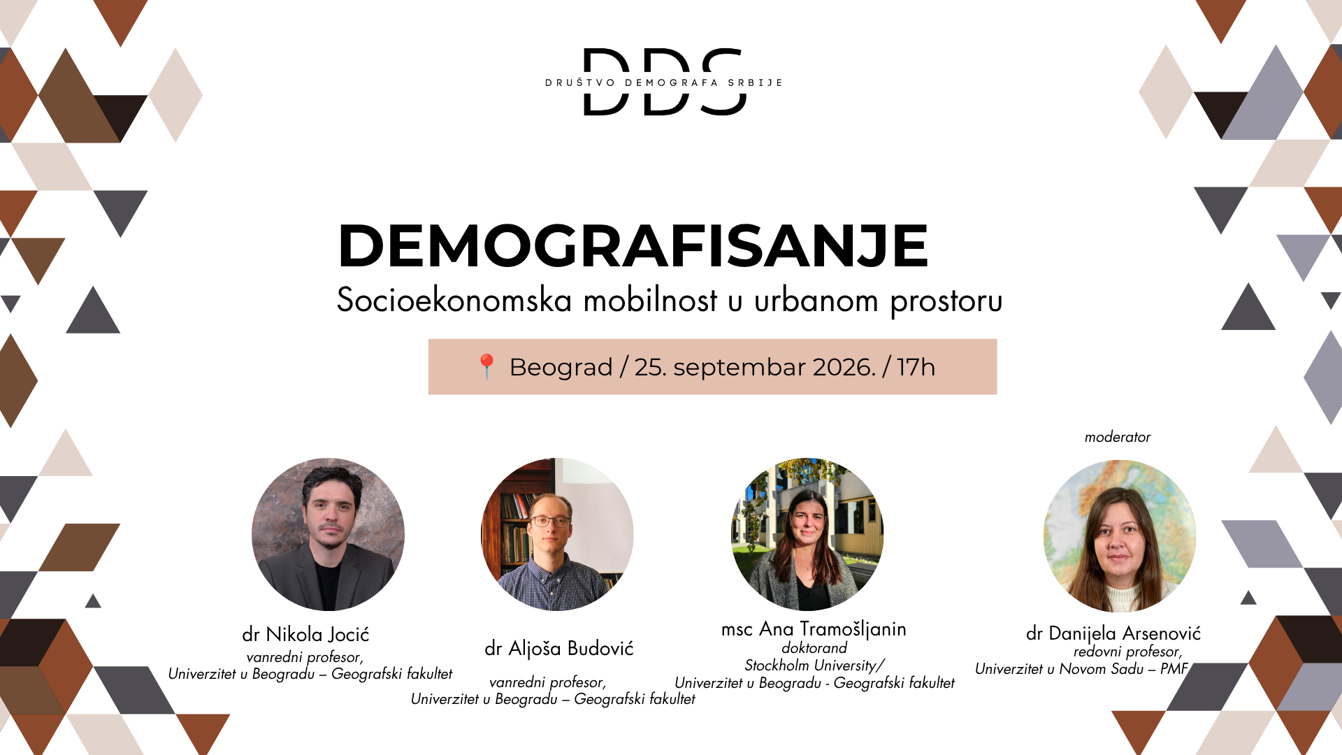 NAJAVA: Demografisanje 25. septembra